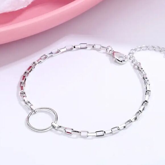 The Glam Rock Silver 925 multi media Chain Bracelet - Picture 3 of 3